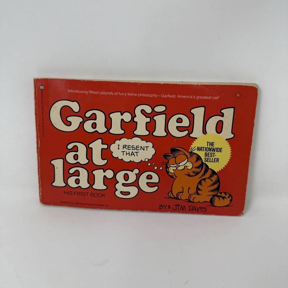 Garfield at Large His First Book - Jim Davis Paperback 1st Edition Vintage 1980